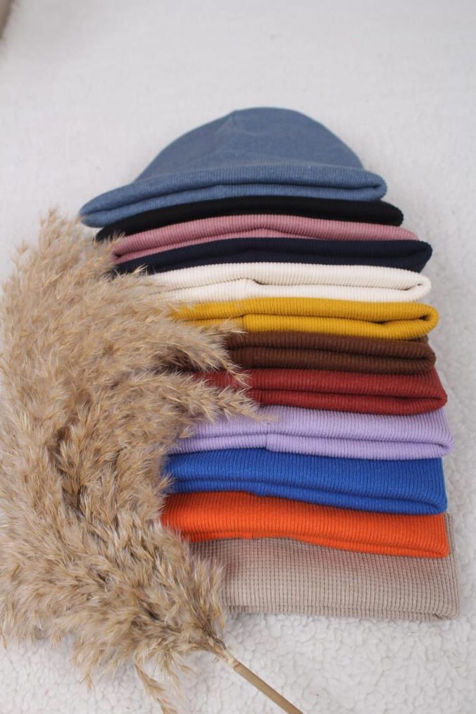 Kadın Çok Renkli Örme Bere Seti - Görsel 3