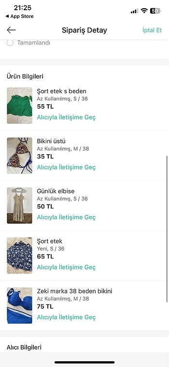Etek takım