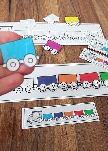 Diğer Tren vagonu dizme oyunu pvc kaplama laminasyon