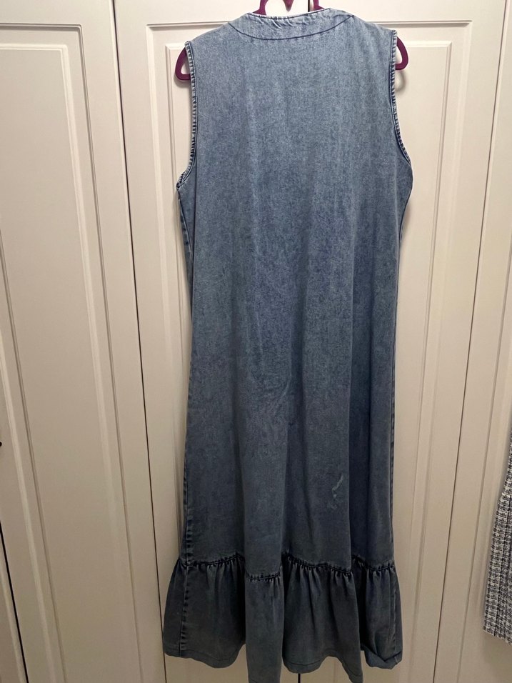 Düğmeli Uzun Kot Jile - Görsel 3