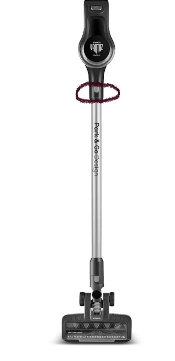 Karaca Vantuz Dikey Süpürge Siyah - Görsel 2