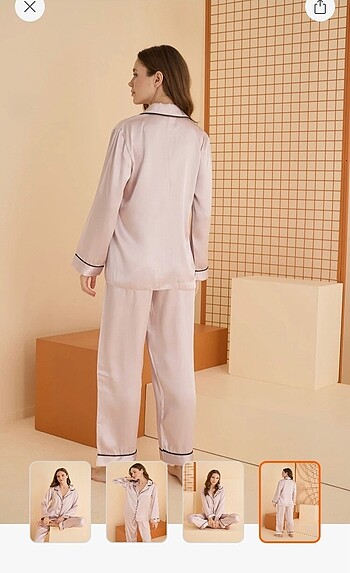 NBB SATEN PİJAMA TAKIMI - Görsel 5