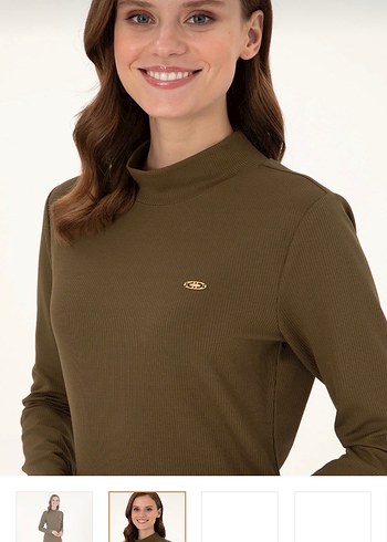 Kadın Uzun Kollu Yüksek Yakalı Uzun Elbise - Görsel 4