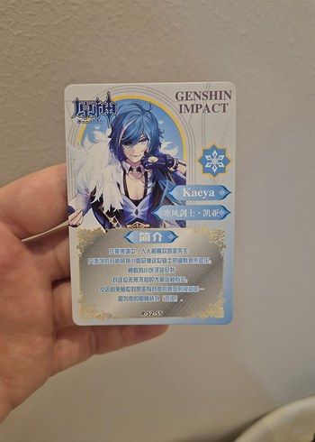 Genshin Impact Kaeya Kart - Görsel 2