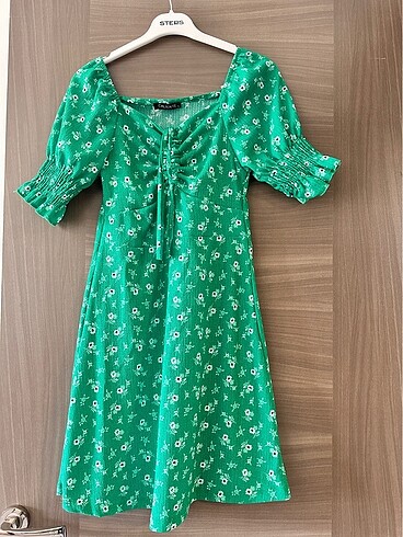 Yeşil günlük elbise - Görsel 5