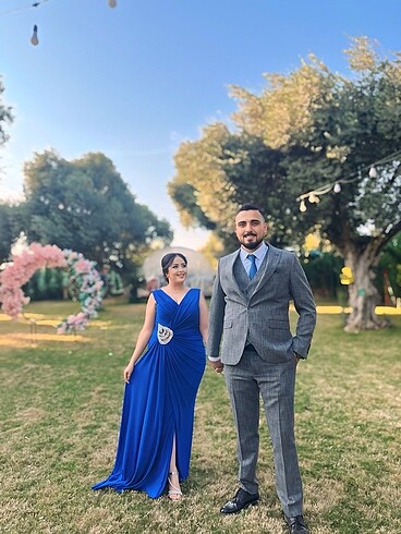 Saks mavi abiye - Görsel 5