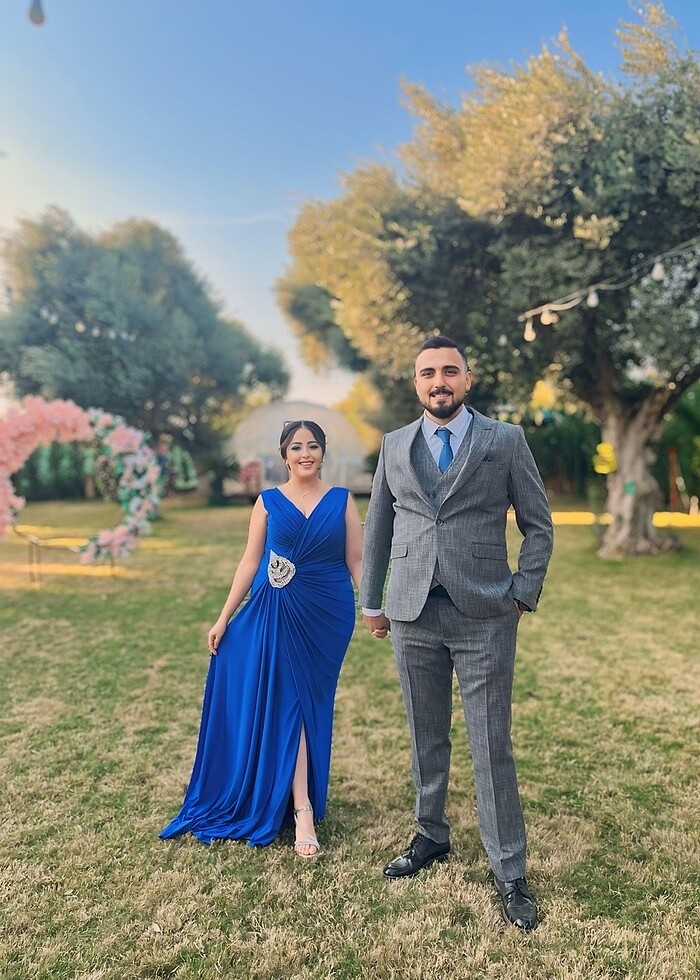 Saks mavi abiye - Görsel 3