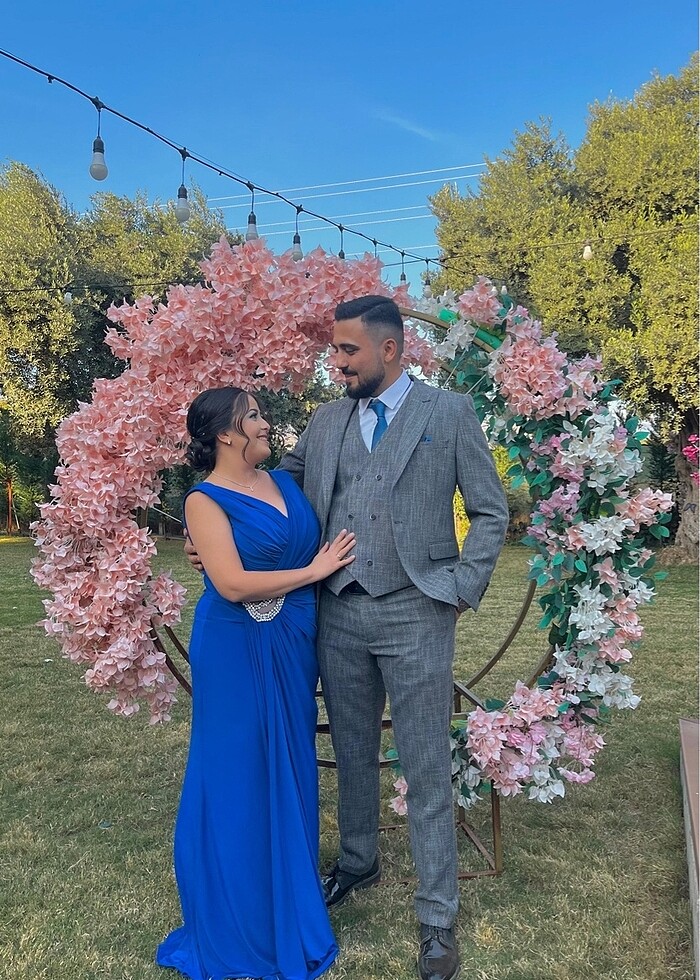 Saks mavi abiye - Görsel 4