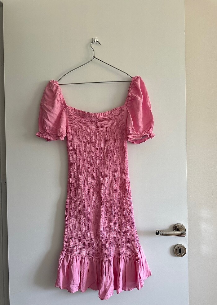 Bürümcük kumaş elbise - Görsel 2