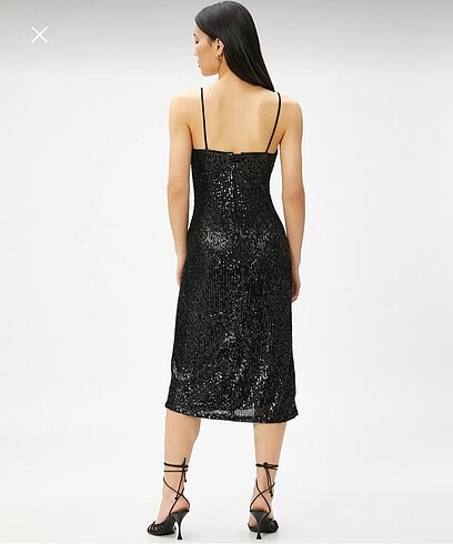 Koton payetli elbise - Görsel 3