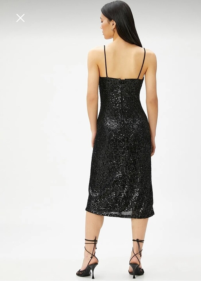 Koton payetli elbise - Görsel 3