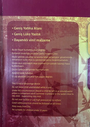 Beden Galatasaray Lisanslı Deniz Yatağı 180x80 cm