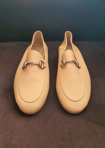 39 Beden Desa Ann Krem Kadın Deri Loafer