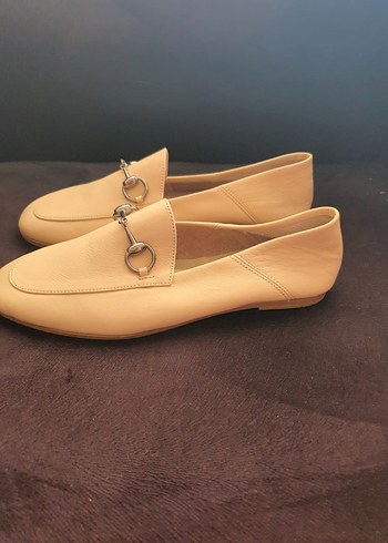 Desa Desa Ann Krem Kadın Deri Loafer