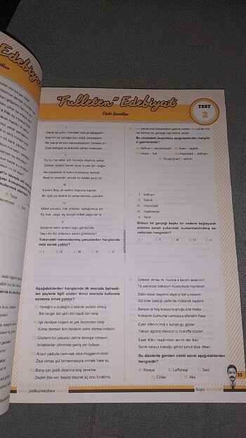  AYT EDEBİYAT TEST KİTABI 