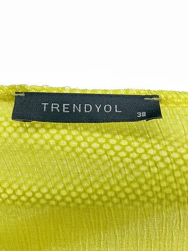 38 Beden sarı Renk Trendyol & Milla Kısa Elbise %70 İndirimli.