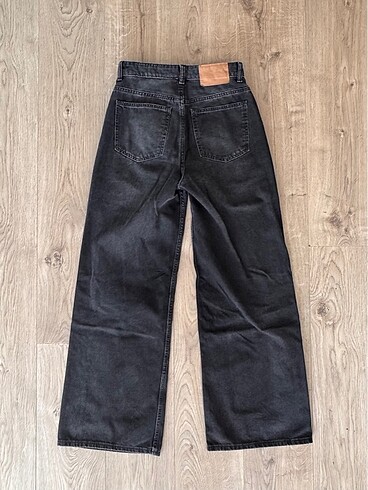 38 Beden gri Renk H&M Marka Geniş Paça Jean