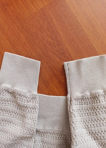 Pull & Bear Bej Erkek Triko Bisiklet Yaka Kazak - Görsel 7