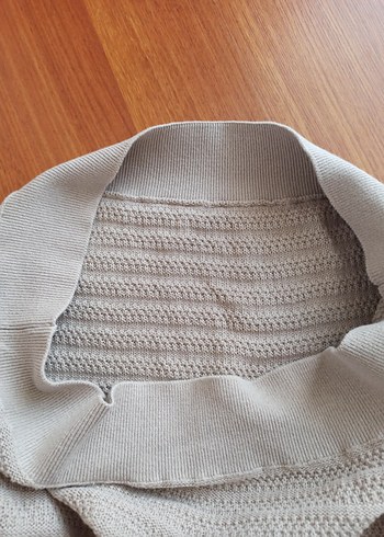 Pull & Bear Bej Erkek Triko Bisiklet Yaka Kazak - Görsel 8