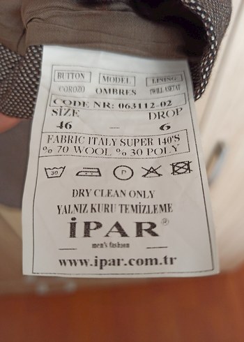 Ipar marka Klasik Erkek Ceket (yeni) - Görsel 7