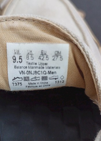 Vans - Günlük Bej Keten Ayakkabı (42,5) - Görsel 10