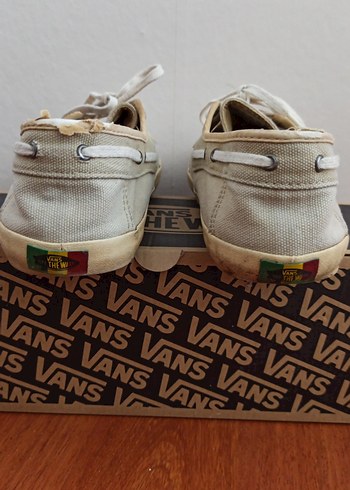 Vans - Günlük Bej Keten Ayakkabı (42,5) - Görsel 7