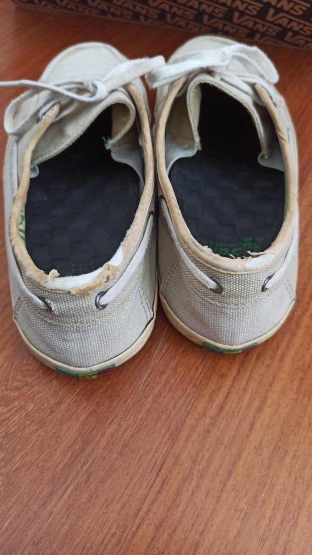 Vans - Günlük Bej Keten Ayakkabı (42,5) - Görsel 4