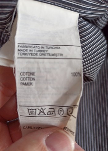 Benetton Uzun Kollu Siyah Erkek Gömlek(xl) - Görsel 4