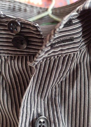 Benetton Uzun Kollu Siyah Erkek Gömlek(xl) - Görsel 6