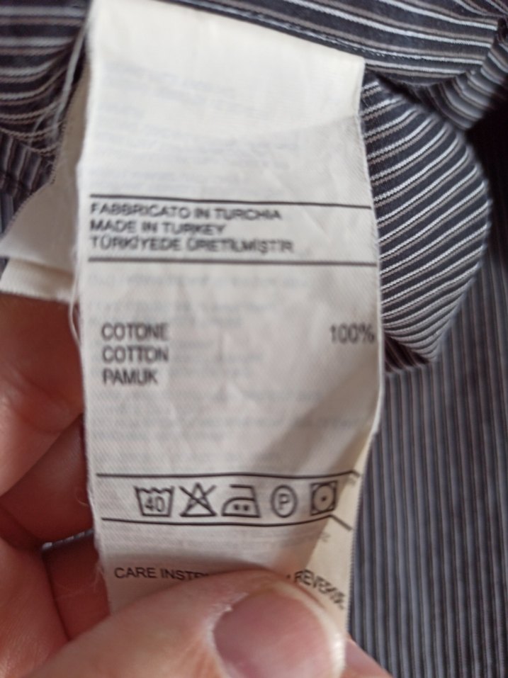 Benetton Uzun Kollu Siyah Erkek Gömlek(xl) - Görsel 4