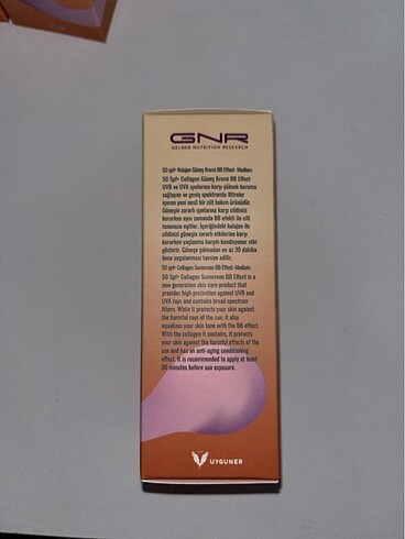 Diğer GNR Collagen Güneş Kremi SPF 50 BB Effect