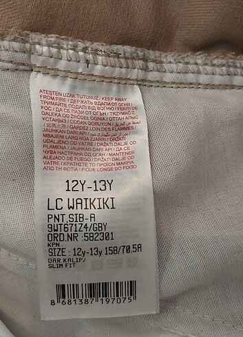 12-13 Yaş Beden camel Renk Camel Renk Çocuk Kargo Pantolon