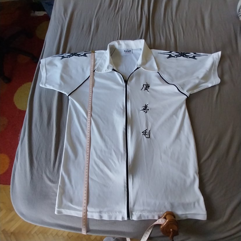 Fermuarlı Yarım Kol Beyaz Gömlek - Görsel 3