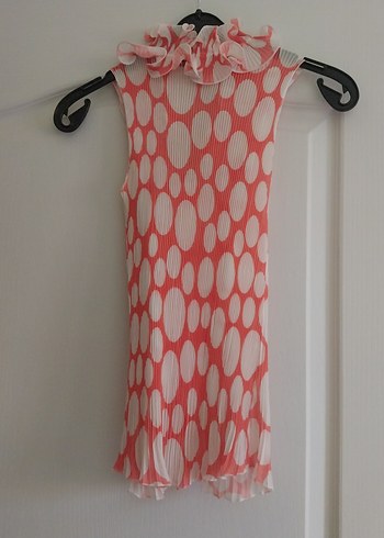 Pembe Yaka Detaylı Kolsuz Bluz - Görsel 2