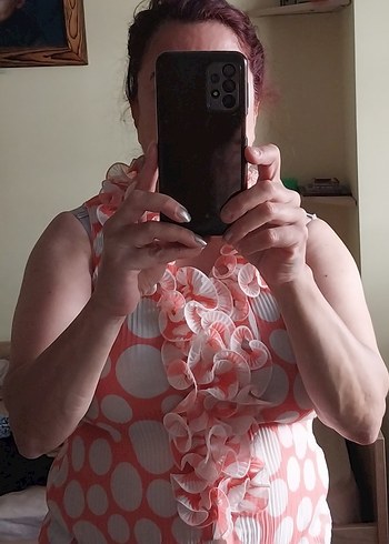 Pembe Yaka Detaylı Kolsuz Bluz - Görsel 4