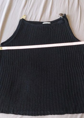 SELİM TRİKO Siyah, Metal Askı Detaylı Triko Atlet - Görsel 5