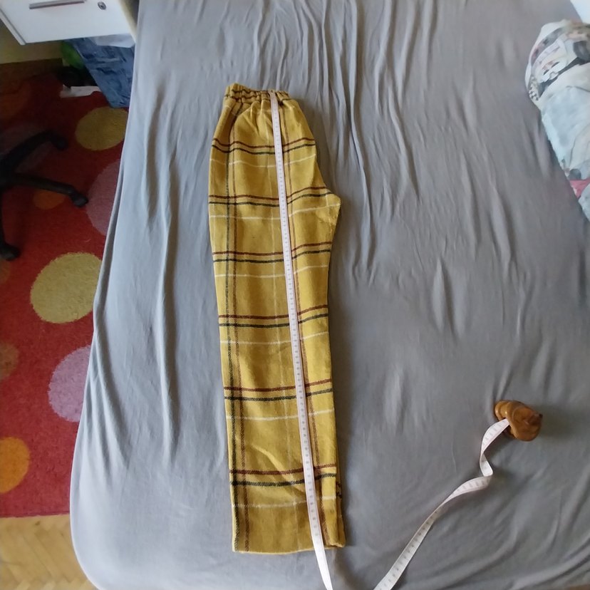 Desenli Yumuşacık Kadın Kumaş Pantolon - Görsel 3