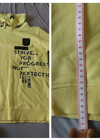 Sarı Erkek Sweatshirt 13-14 yaş - Görsel 5