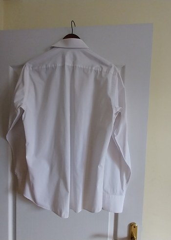 CCS SARAR 42 beden Beyaz Erkek Gömlek - Görsel 2