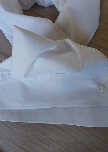 CCS SARAR 42 beden Beyaz Erkek Gömlek - Görsel 5