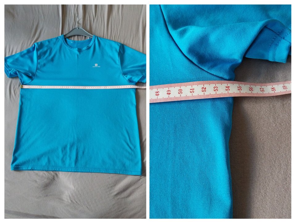 Decathlon Mavi Kısa Kollu Sporcu Tişört (L) - Görsel 3