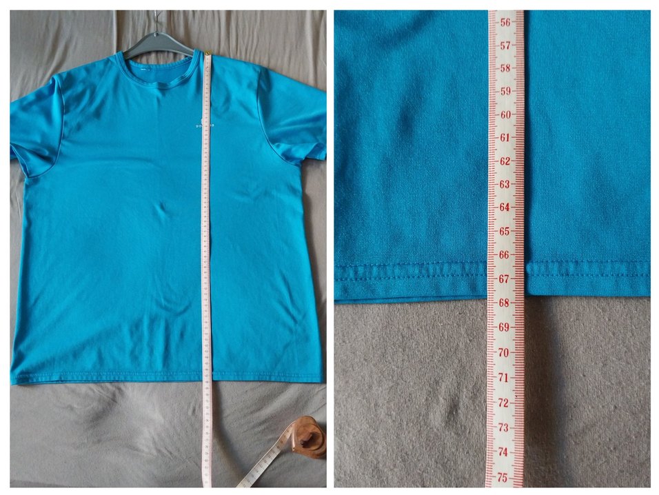 Decathlon Mavi Kısa Kollu Sporcu Tişört (L) - Görsel 4