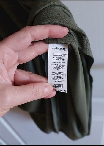 TREND ALAÇATI Kadın Uzun Salaş Elbise Haki Renk Payetli Askılı - Görsel 5