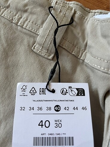 40 Beden camel Renk Bershka baloon pantolon