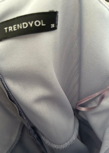 Trendyol & Milla Mor pilili abiye elbise