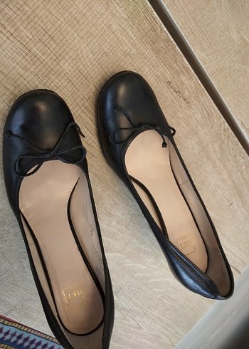 İnci Siyah Tokalı Stiletto Ofis Ayakkabısı - Görsel 4