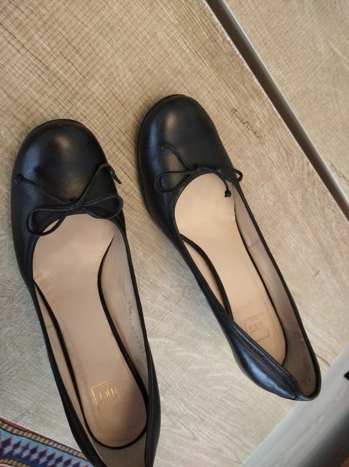 İnci Siyah Tokalı Stiletto Ofis Ayakkabısı - Görsel 4