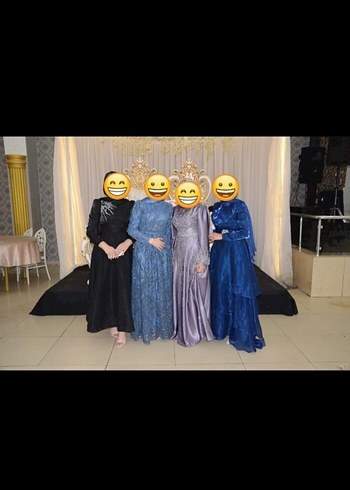 Zara Uzun Kollu, Yüksek Yakalı Mavi Drapeli Abiye Elbise
