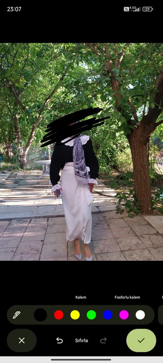 yandan bağlamalı etek - Görsel 2