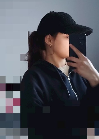 Siyah Peluş Kadın Şapka - Görsel 3